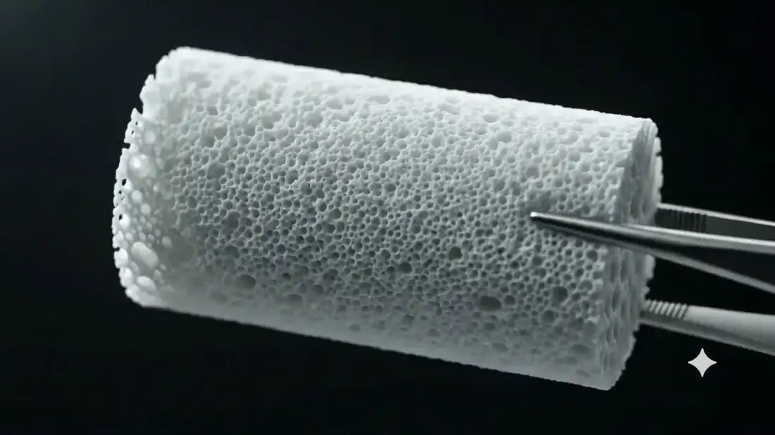 FlexiOss product line — micro-discs, cylinders and structural blocks in varied dimensions